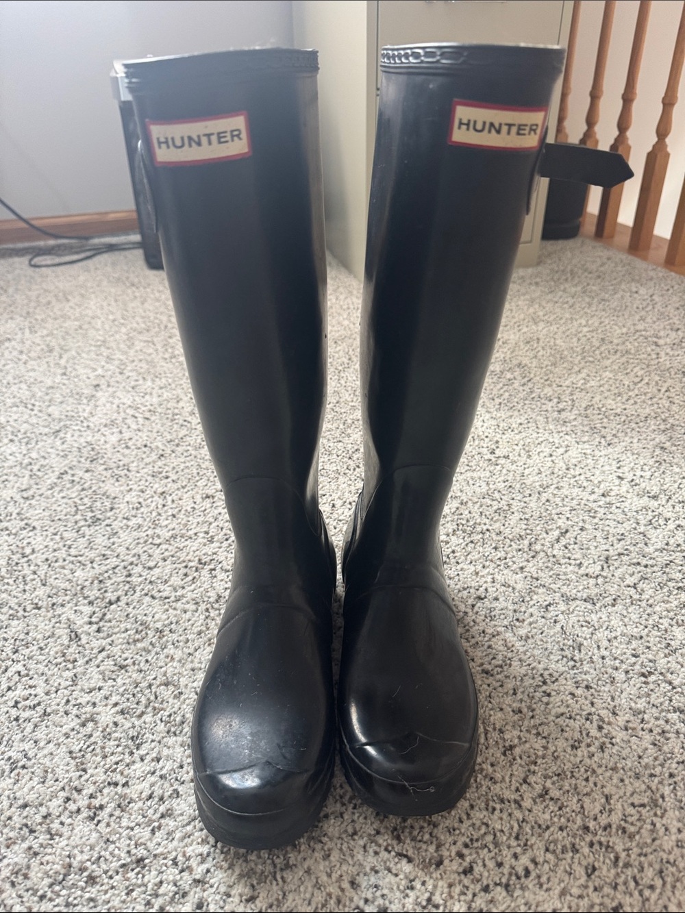Hunter Black Tall Women’s Rain Boots